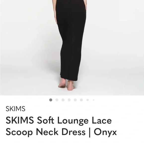 SKIMS SOFT LOUNGE LACE SCOOP NECK DRESS - Picture 2 of 5